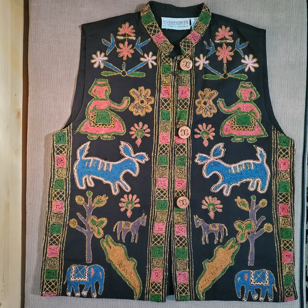 Embroidered Tribal Vest / Tunic
